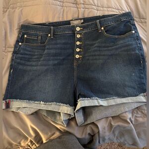 Torrid Dark Blue Jean Shorts